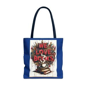 🚨ALERT 🚨 “We Love Books” Tote Bag (AOP) Pre-order